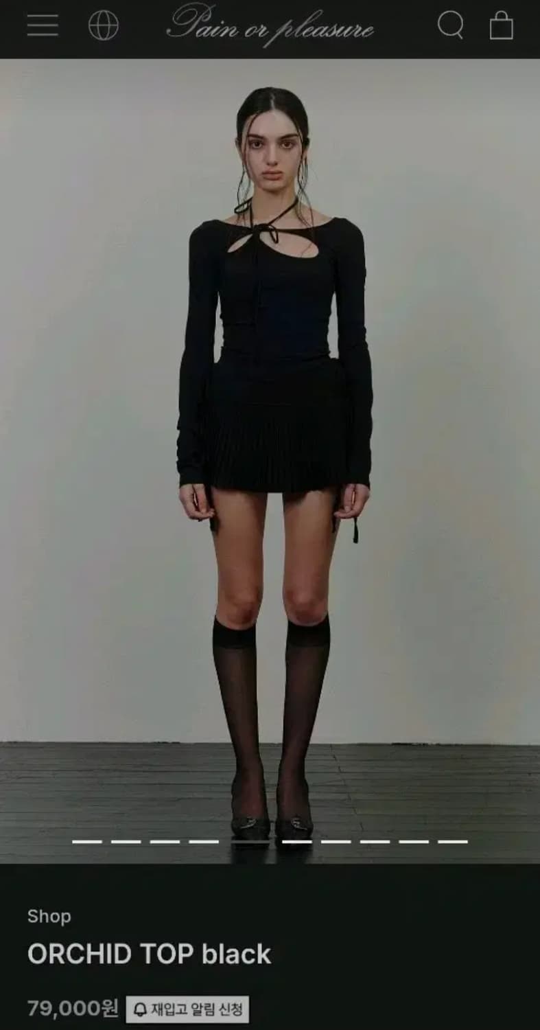 페인오어플레져) ORCHID TOP black 상품이미지1