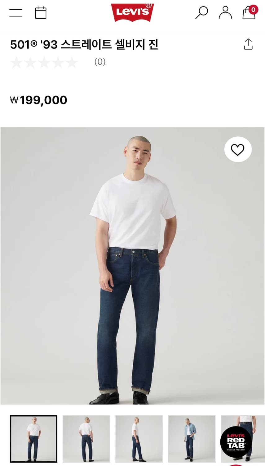 새상품) 93 501 셀비지 30/30 상품이미지1