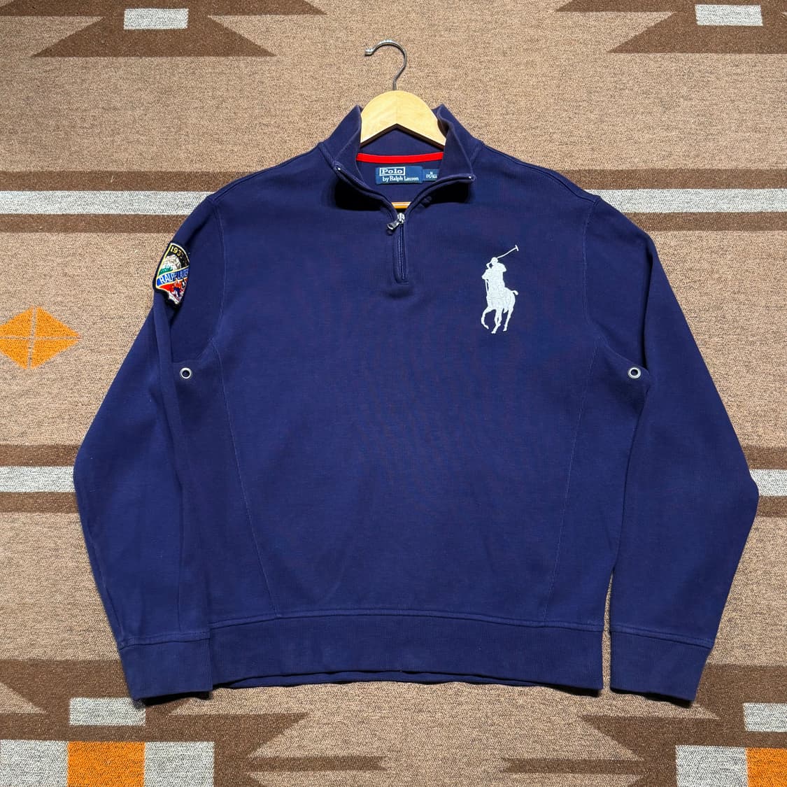 폴로랄프로렌 빅포니 스웻 반집업 M 105 알파인 상품이미지1