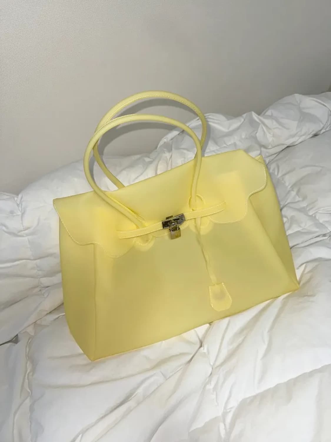 (바로배송) 키키 젤리백 퍼킨백 버킨백 옐로우 새상품💛 상품이미지1