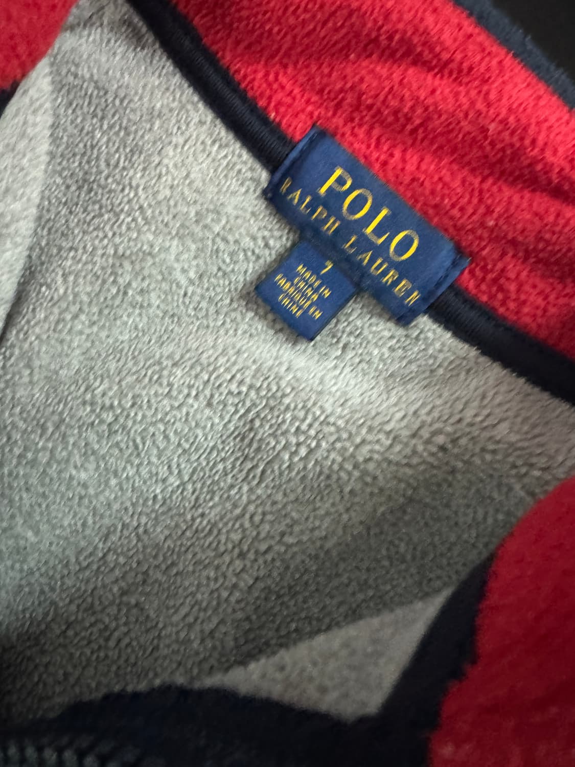 폴로 랄프로렌 키즈 스펠 아웃 반집업 후리스 7 상품이미지3