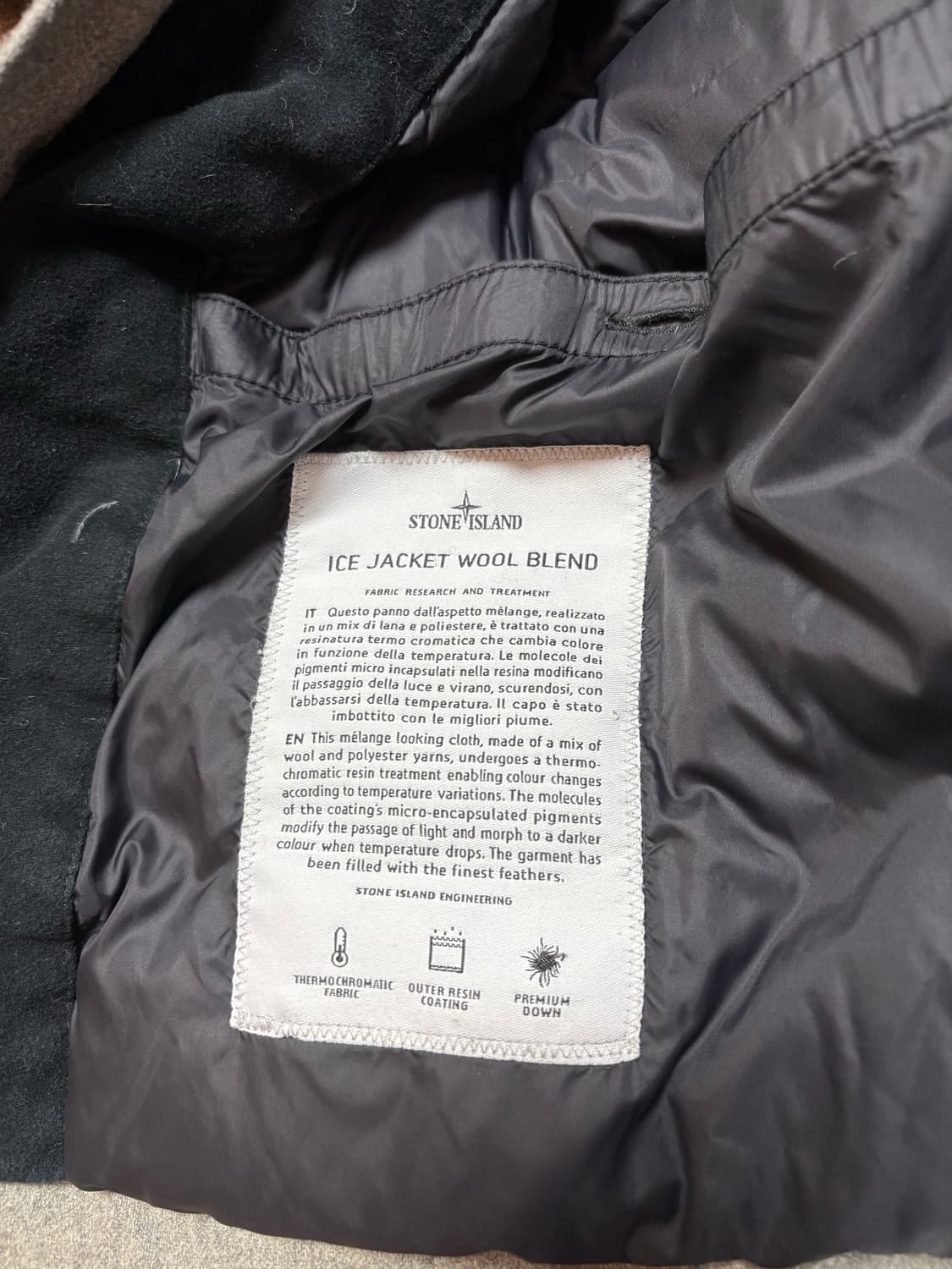 스톤아일랜드 아이스자켓 울 패딩 상품이미지6