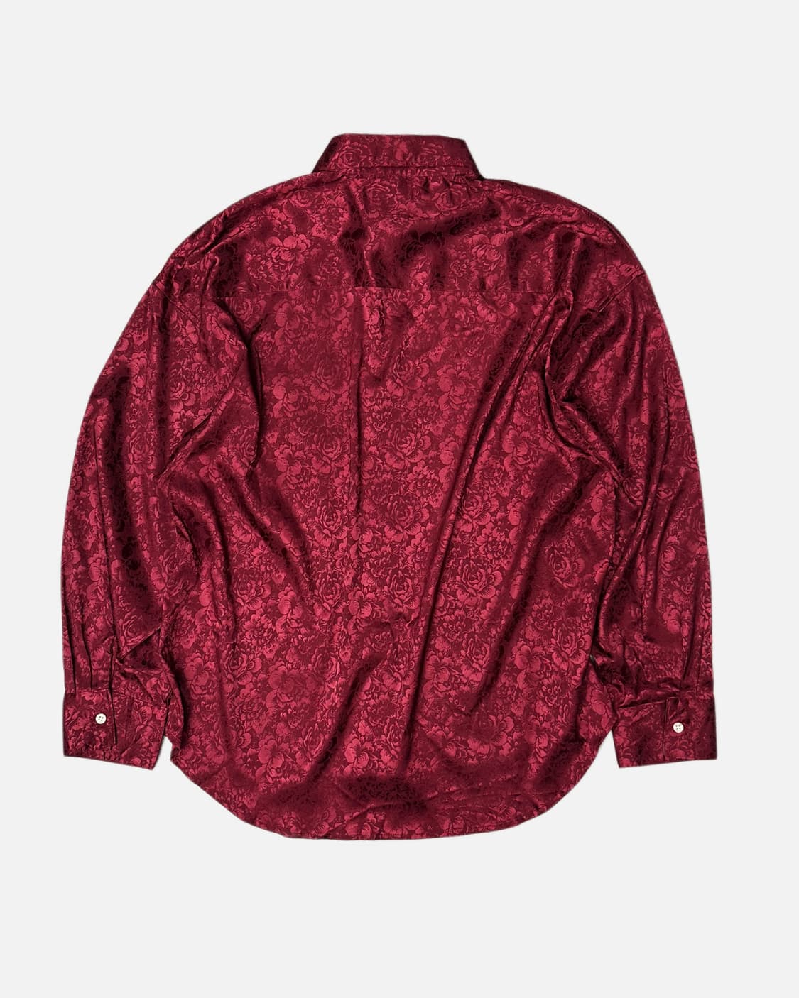 gothic rose red silky shirt 상품이미지4