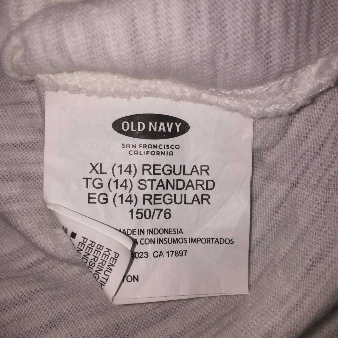 Old Navy bokashi detail white T 상품이미지9