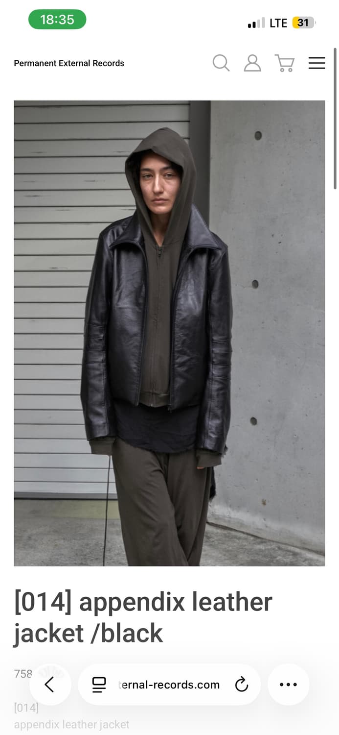 mudule 014 레더 블랙 사이즈 교환 (새상품) 상품이미지1