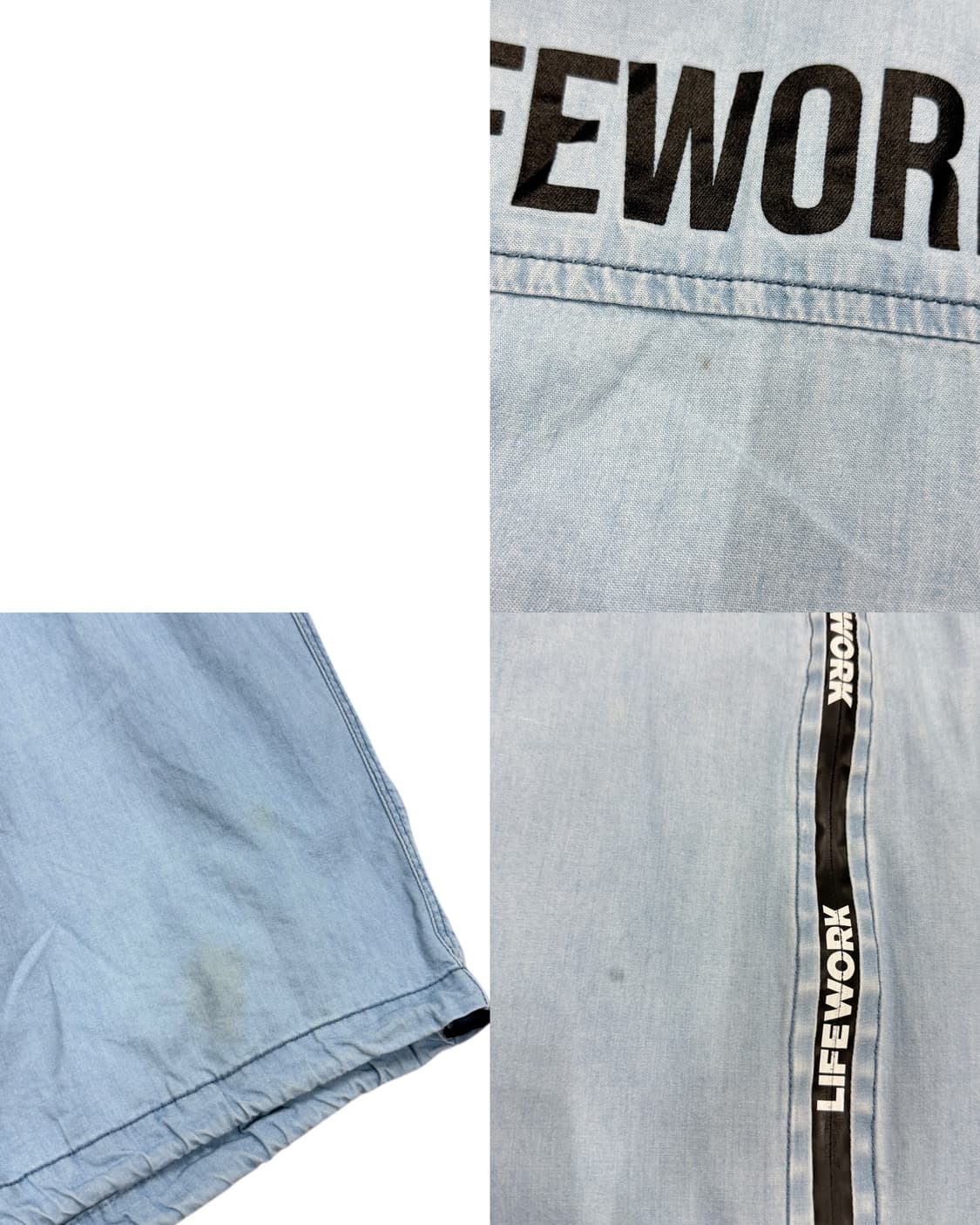 라이프워크 점프수트 팬츠 블루 상품이미지3