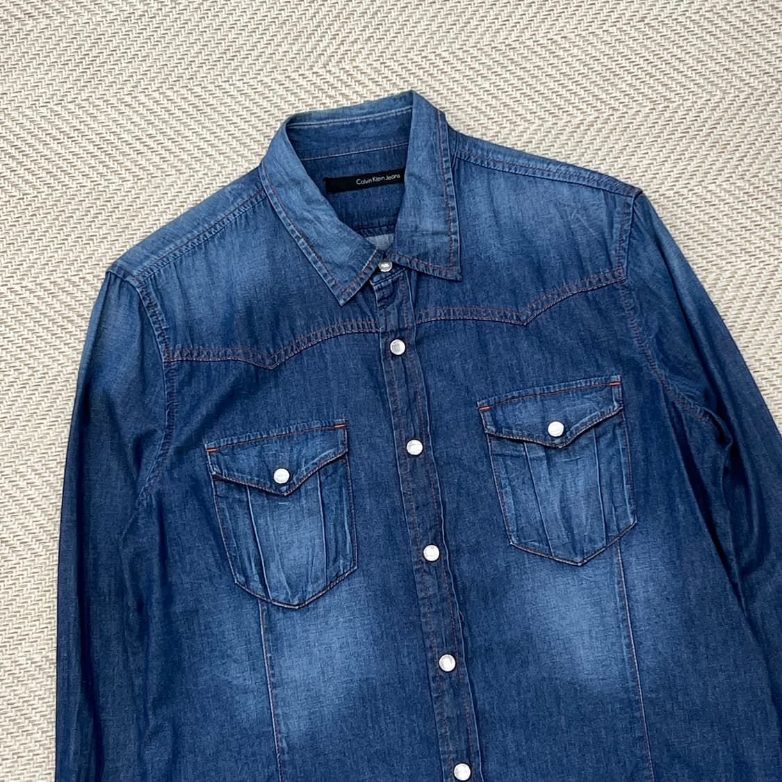 캘빈클라인 웨스턴 데님셔츠 r2285 상품이미지3