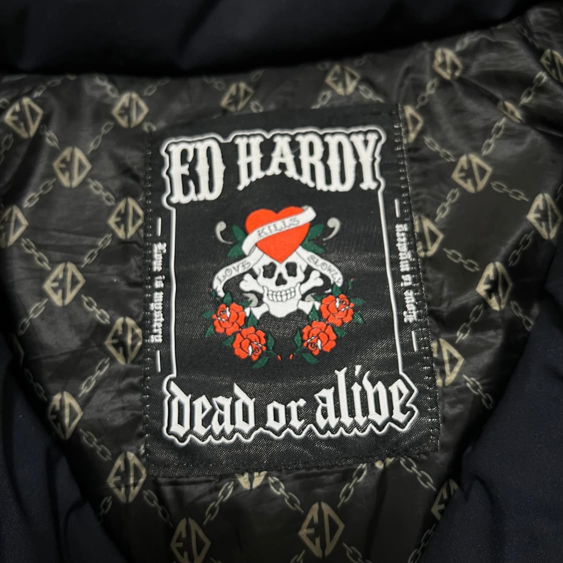 에드하디 스탠드넥 슬림핏 퀼팅 경량패딩 점퍼 [네이비] M/95 상품이미지4