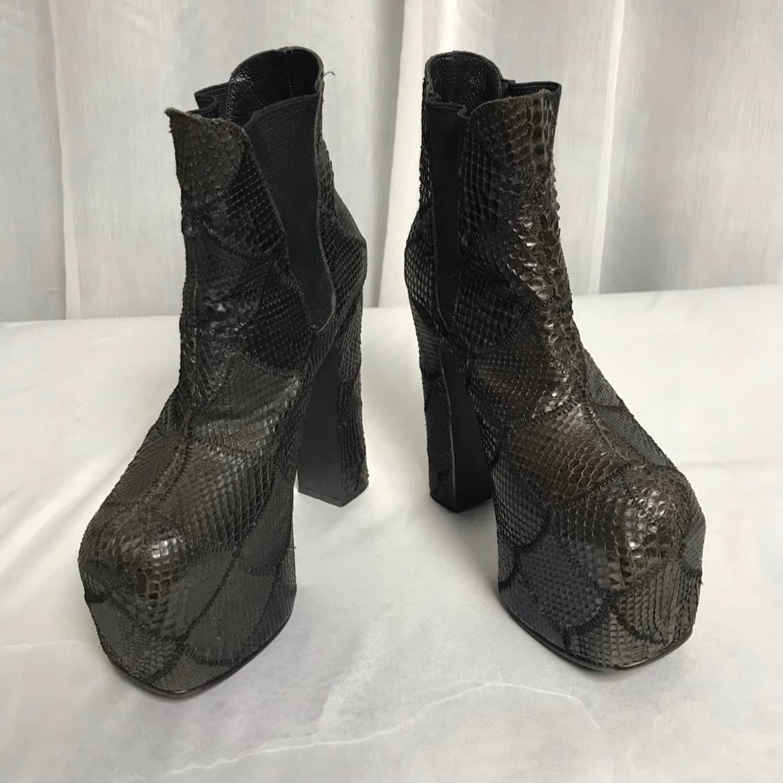 히스테릭글래머 파이톤 패치워크 힐 부츠 상품이미지7