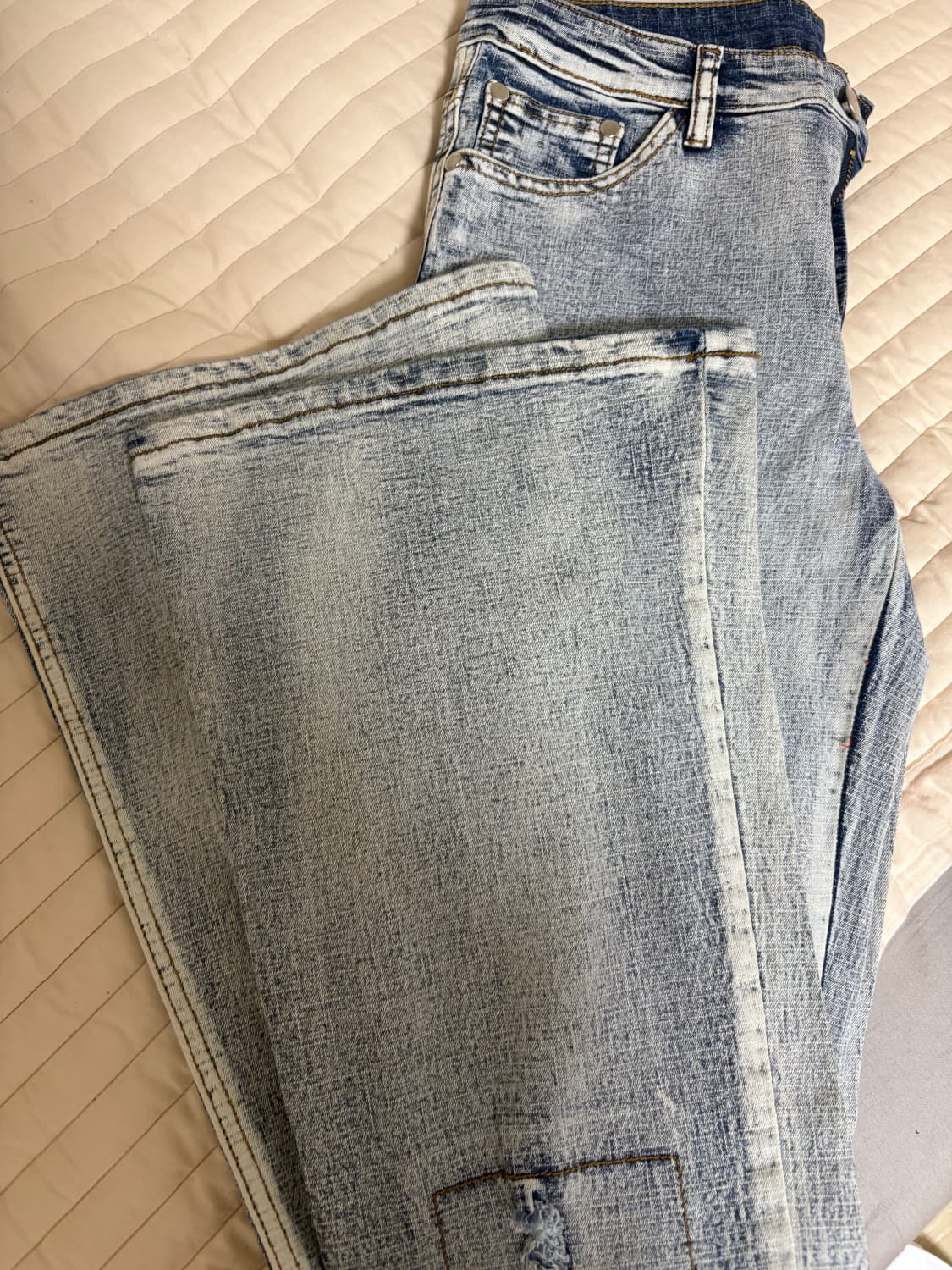 빈티지 데님 카고 팬츠 상품이미지5