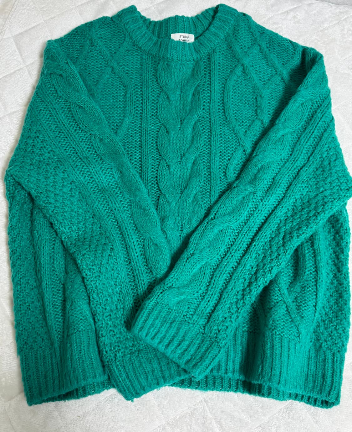 스튜디오 톰보이 모헤어 꽈배기 니트 상품이미지3