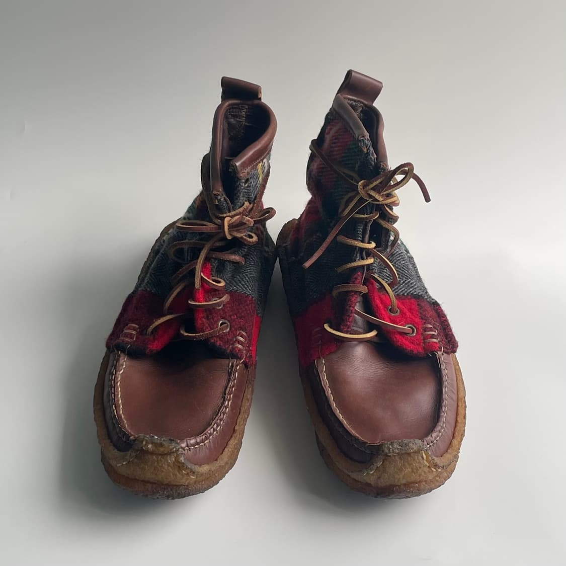 yuketen plaid wool boots 상품이미지2