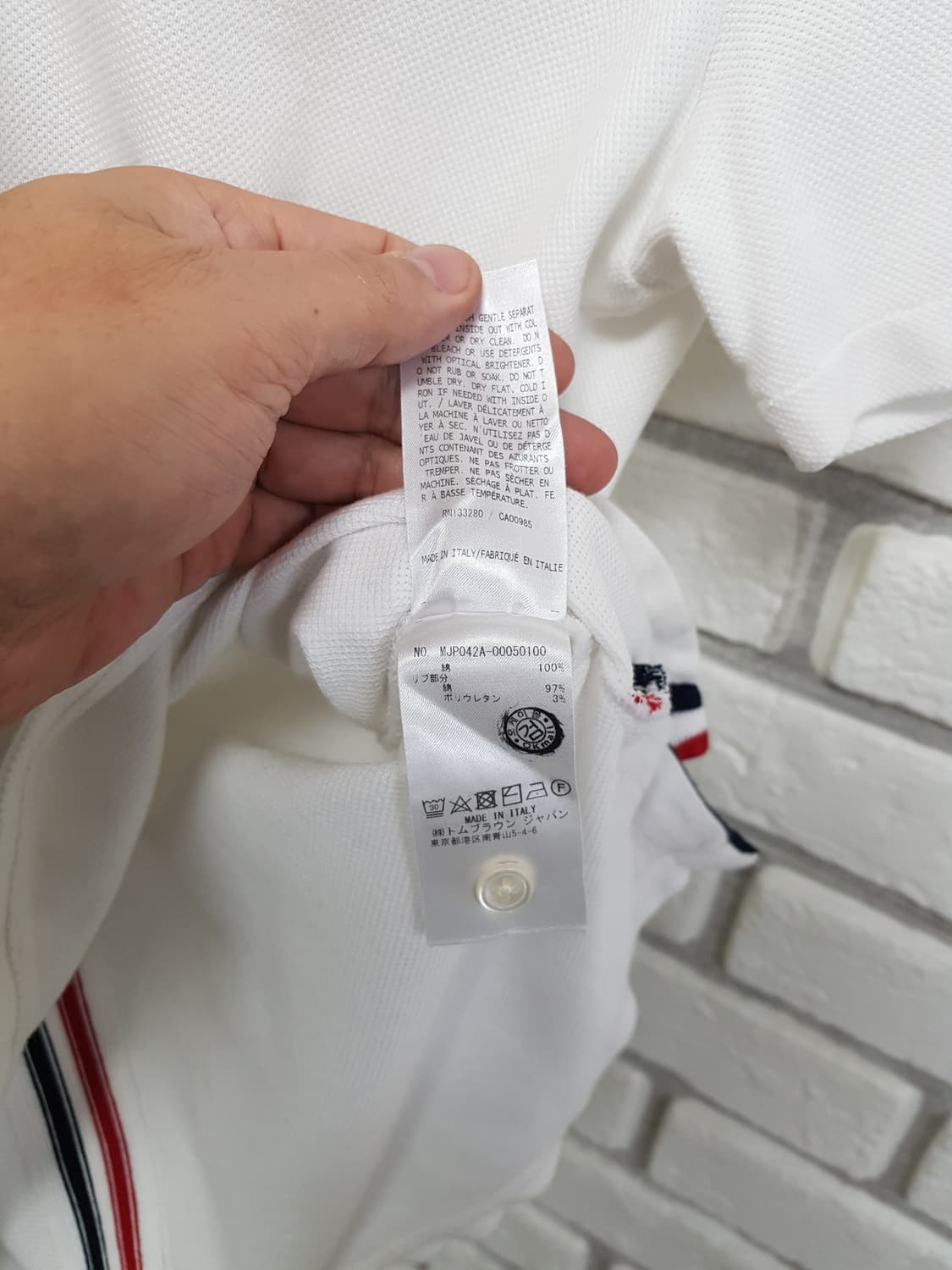 [2/정품] 톰브라운 백삼선 pk반팔티 상품이미지8