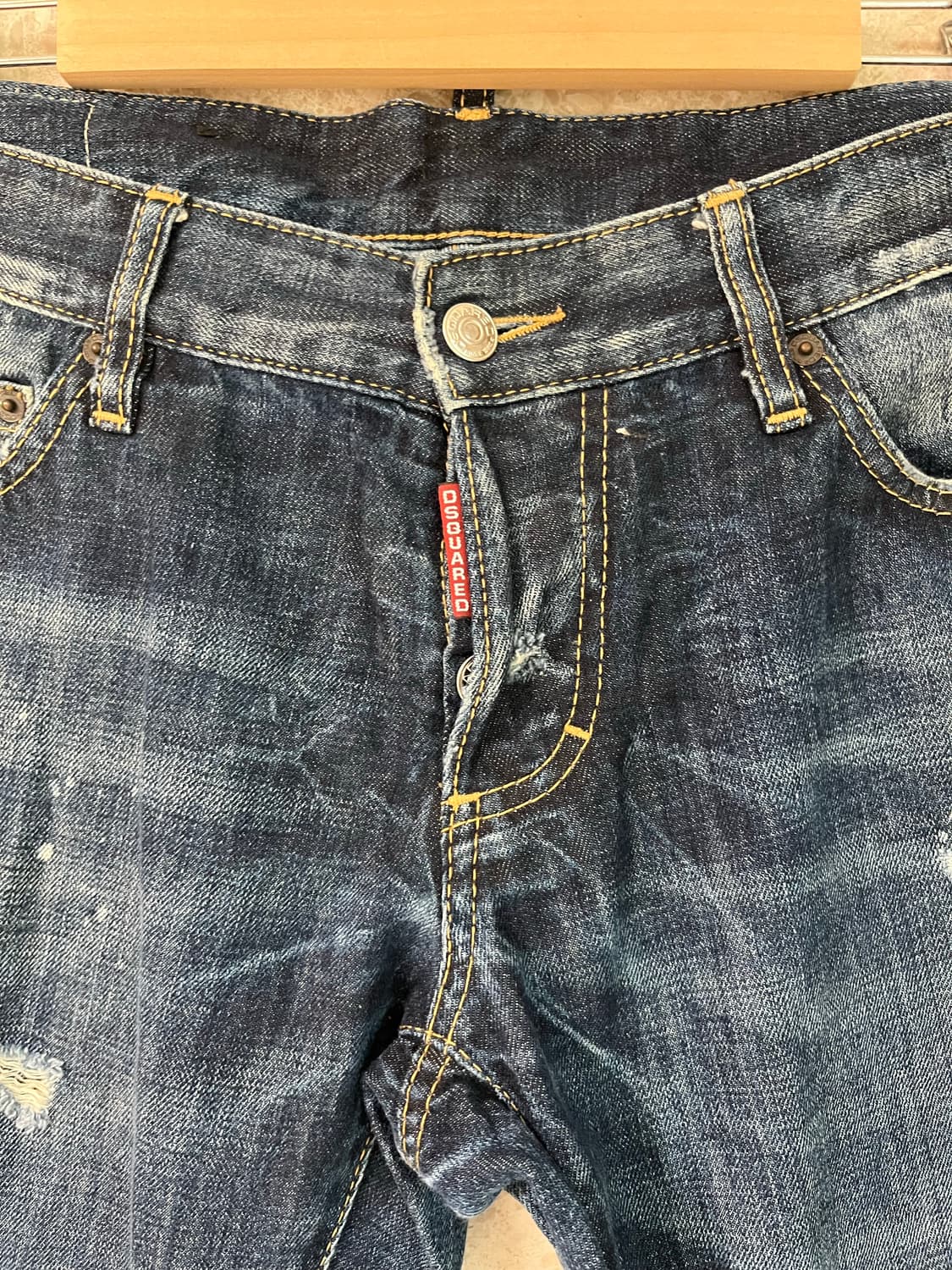 디스퀘어드2 워싱 데미지 청바지 48 정품 상품이미지2