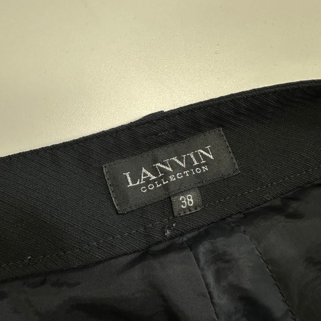 랑방 절개 디자인 울 슬랙스 상품이미지7