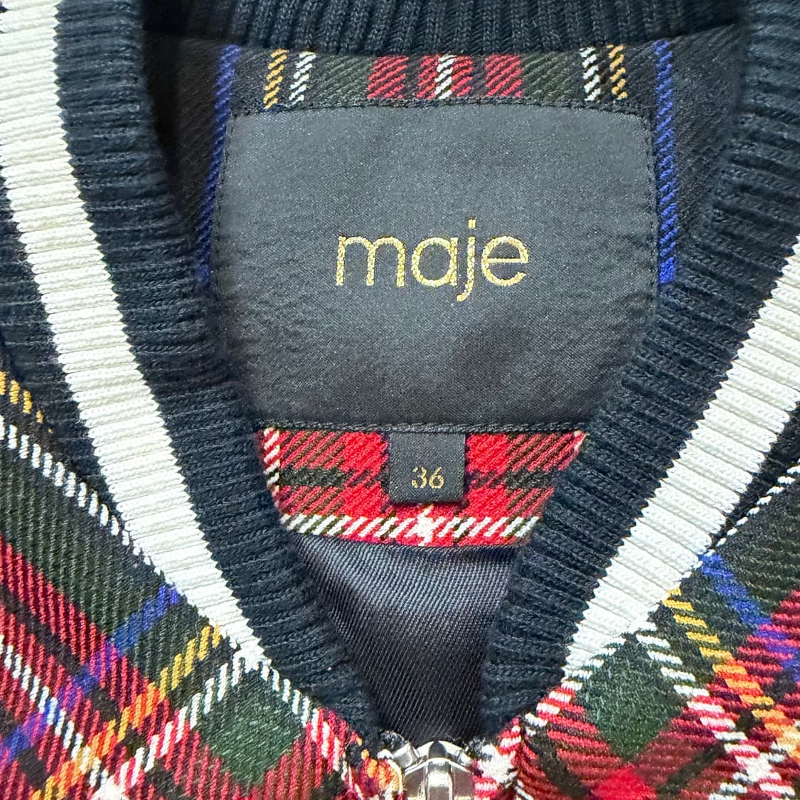 MAJE 마쥬 타탄체크 봄버 자켓 상품이미지3