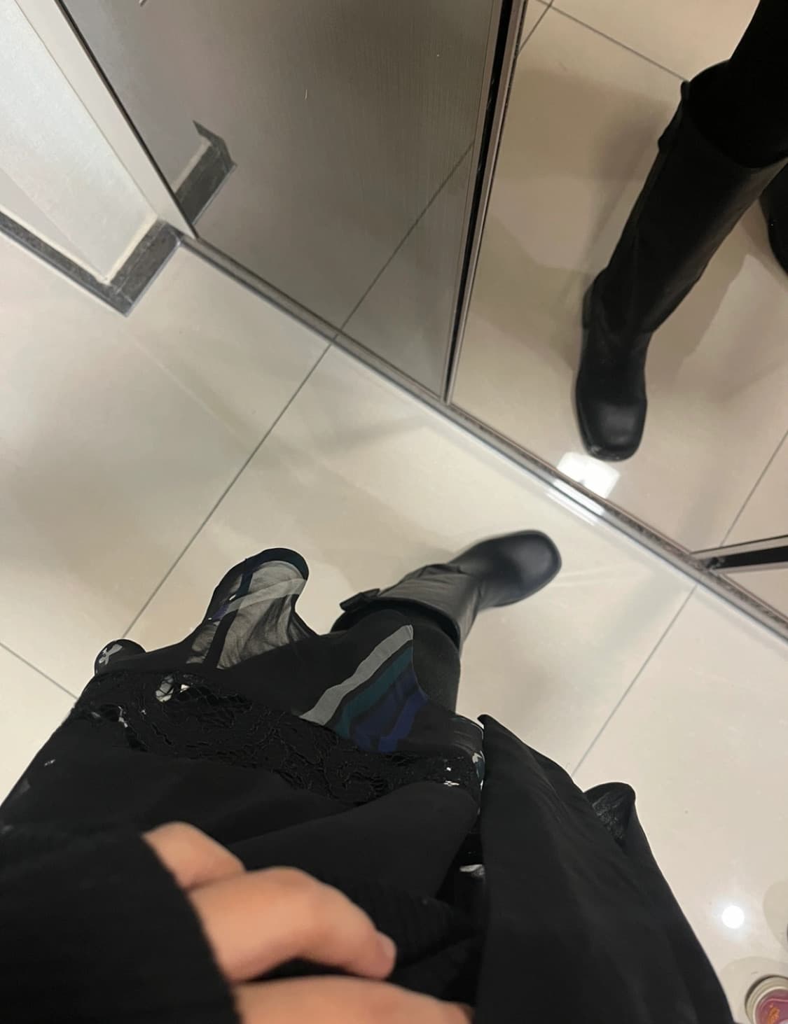 사카이 Sacai 니트 + 실크 블라우스 레이어드 상품이미지10