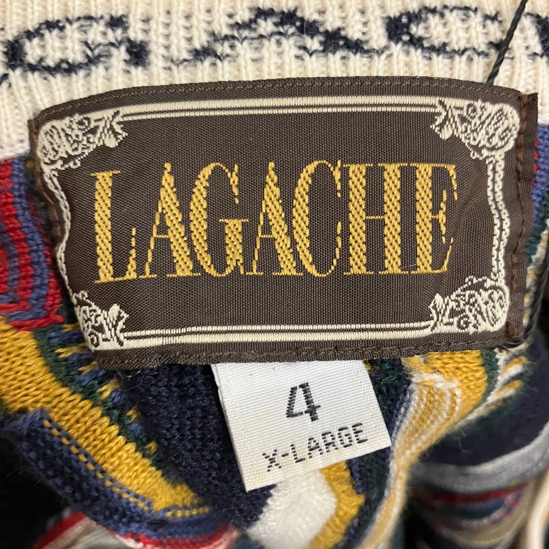 N126 lagache 빈티지 꽈배기 케이블 니트 가디건 쿠지st 상품이미지3