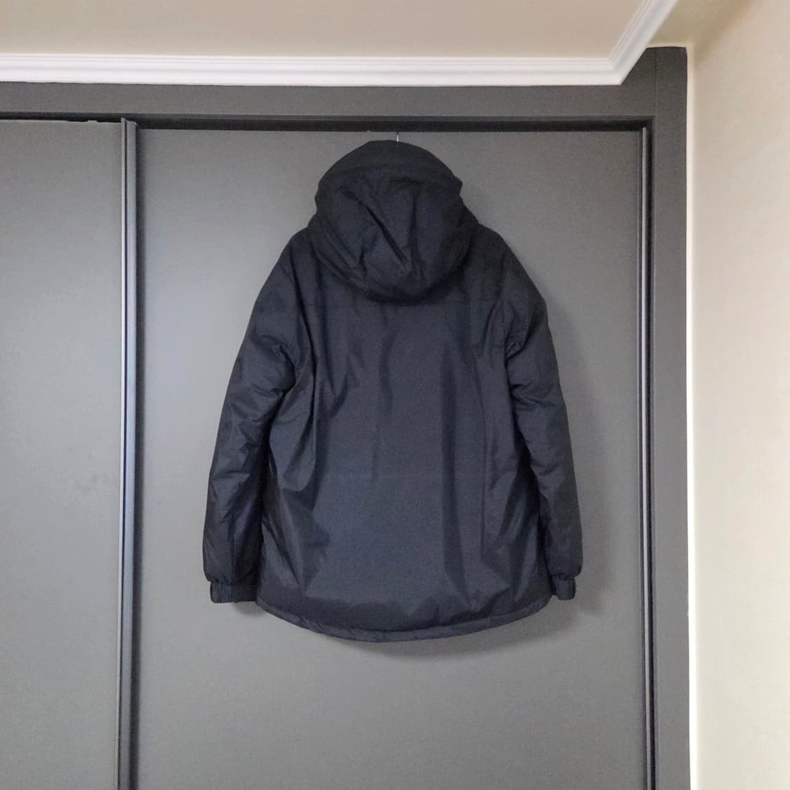 [L] 난가 x 어반리서치 오로라 다운 블루종 블랙 / 패딩 자켓 파카 상품이미지3