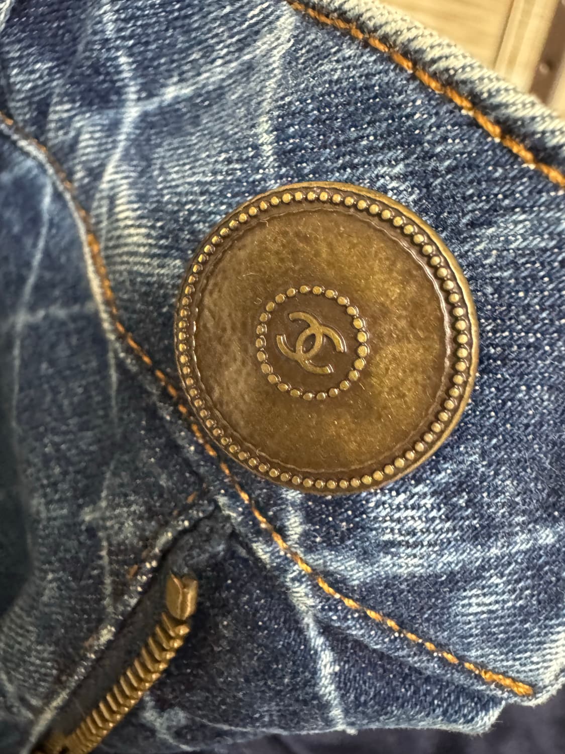 샤넬 여성 다이아몬드 패턴 청바지 36 상품이미지7