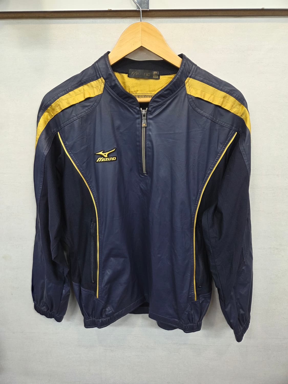 미즈노 베이스볼 웜업 반집업 자켓 m 상품이미지1