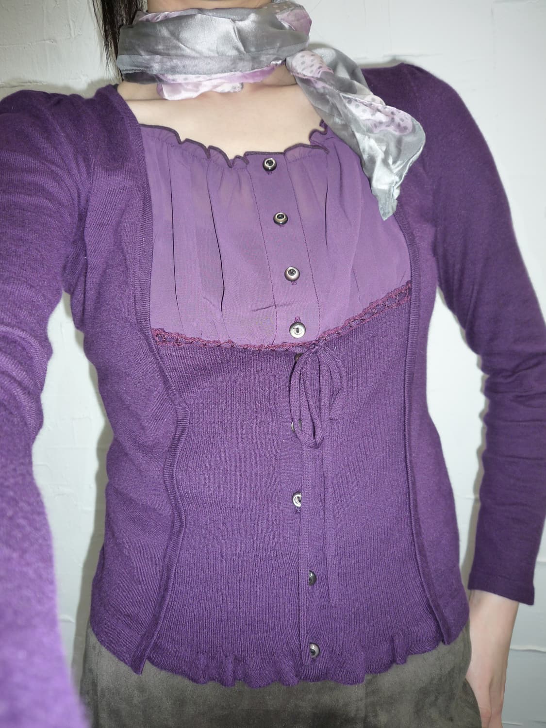 purple line knit 상품이미지2