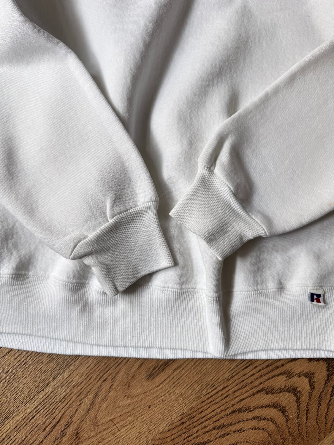 [L]러셀 Made in USA 화이트 플레인 스웻셔츠 상품이미지4