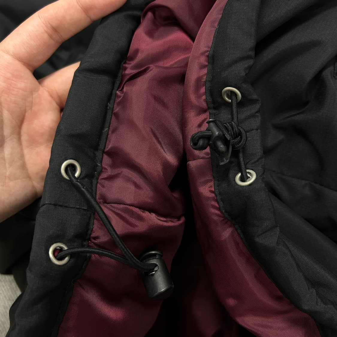 나이키 뉴챔프 블랙 버건디 패딩(L) 상품이미지5