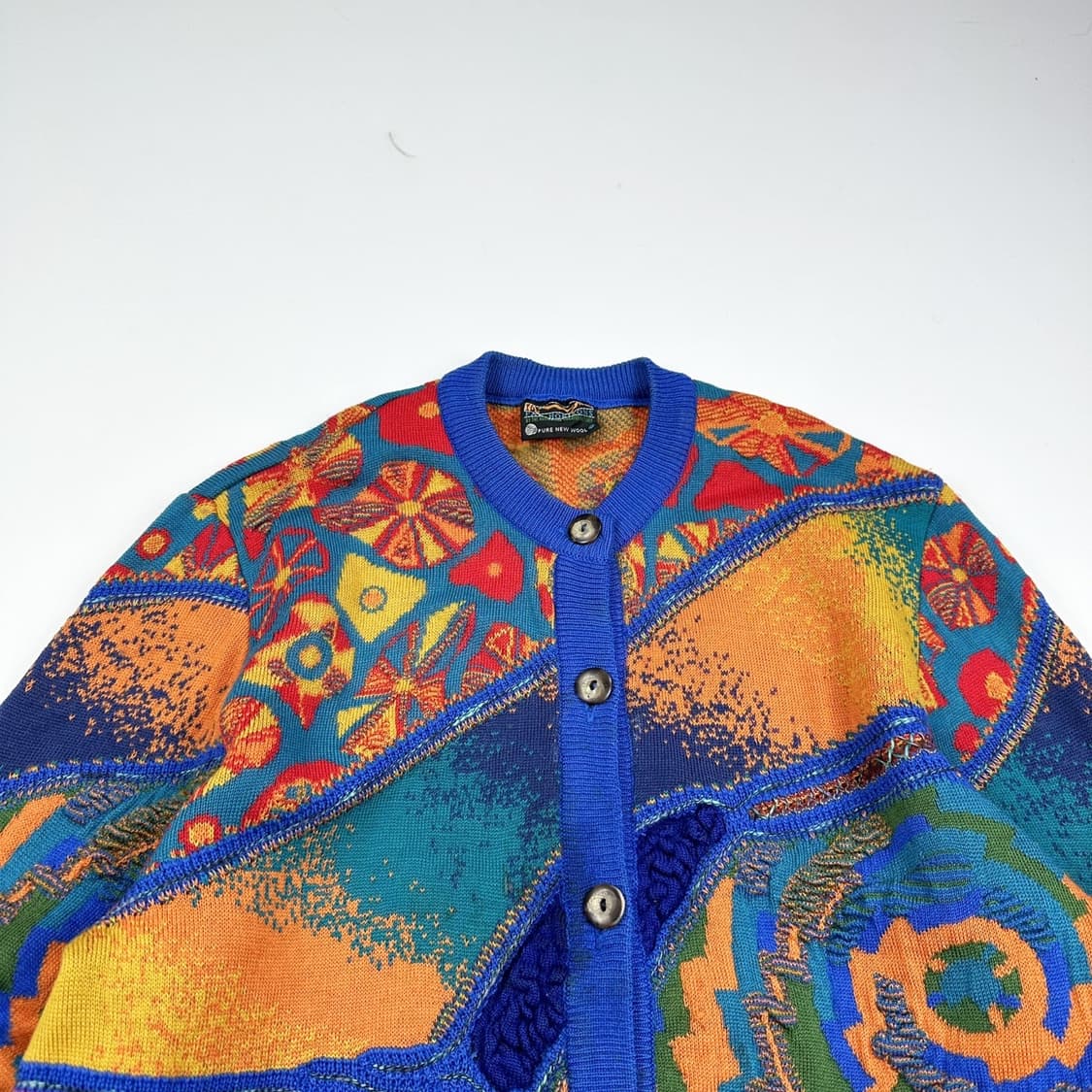 VTG 빈티지 노르딕 케이블 니트 가디건 (M) 상품이미지1