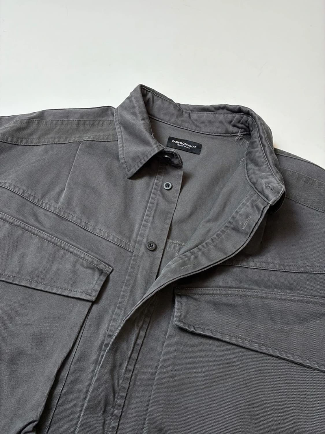 파프롬왓 FAR FROM WHAT 워크 반팔 셔츠 PN8977 상품이미지3