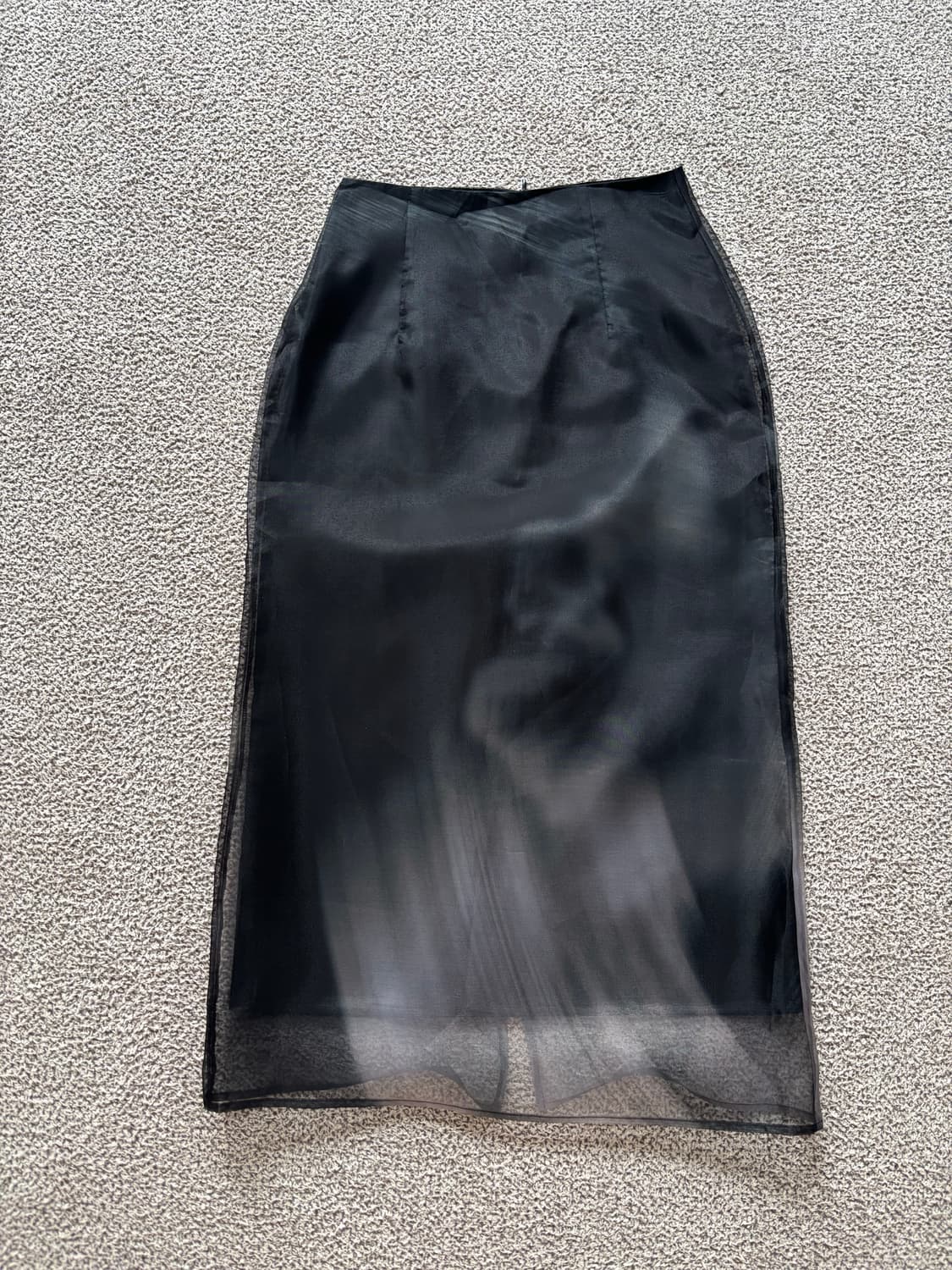 Three to eighty 시스루 롱 스커트 상품이미지1