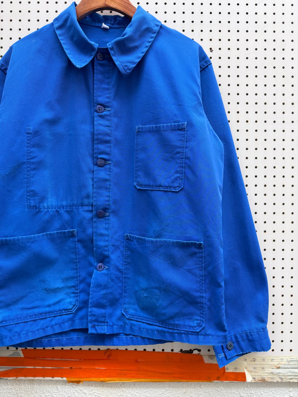 WASHED BLUE OLD VINTAGE FRENCH 프렌치워크자켓 상품이미지6