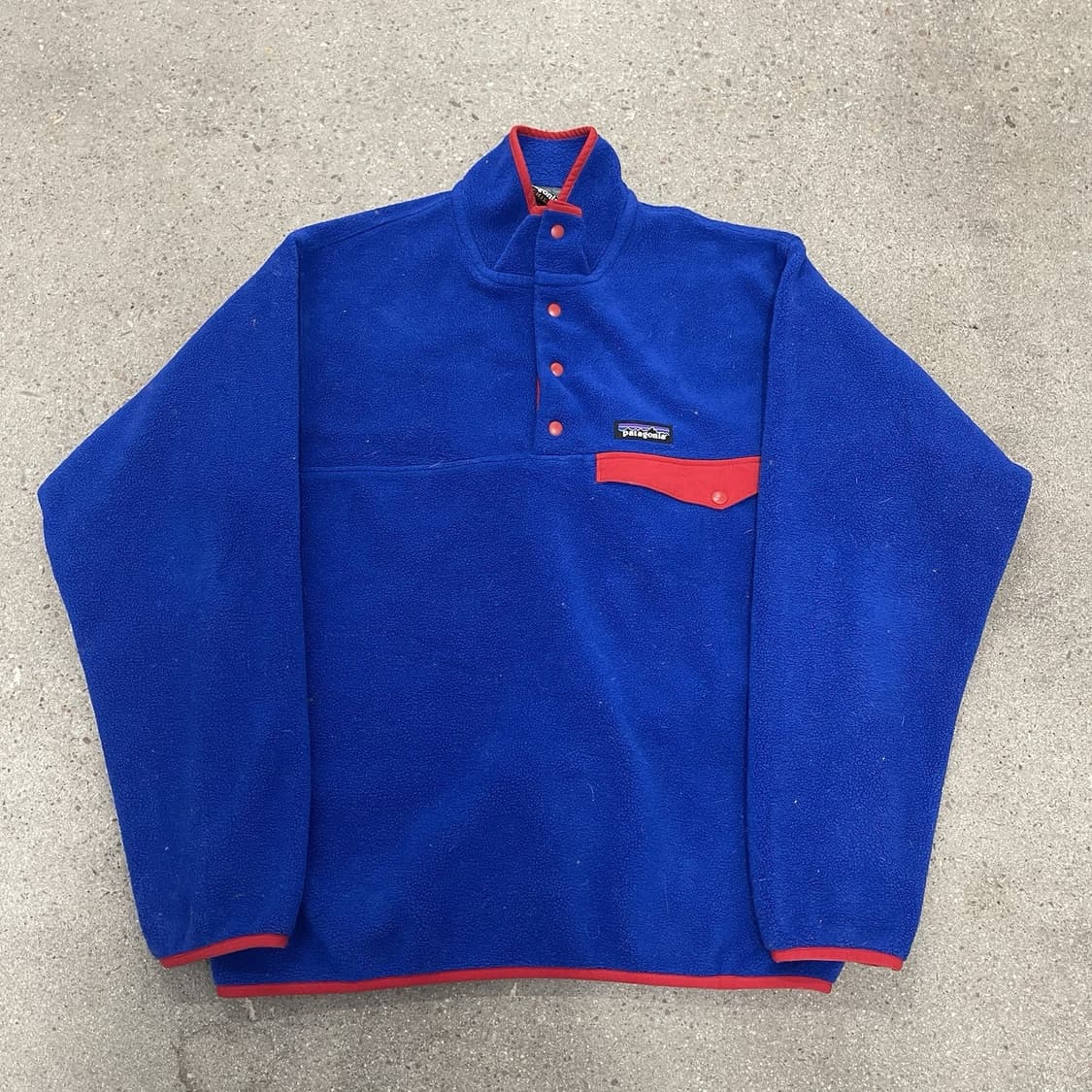 10s 파타고니아 신칠라 스냅-T 블루/레드 상품이미지1