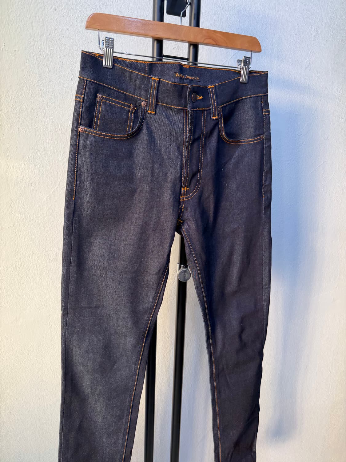 정품) 누디진 새제품급 딥블루 데님 청바지 30 상품이미지2