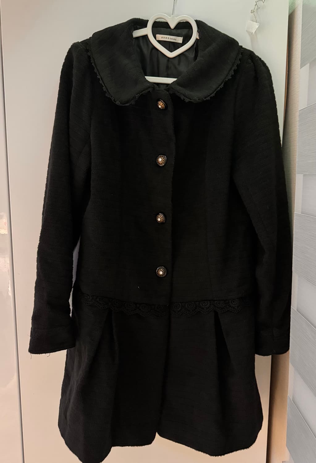 엑시즈팜 공겜여주 갸루 지뢰계 레이스 코트 상품이미지1