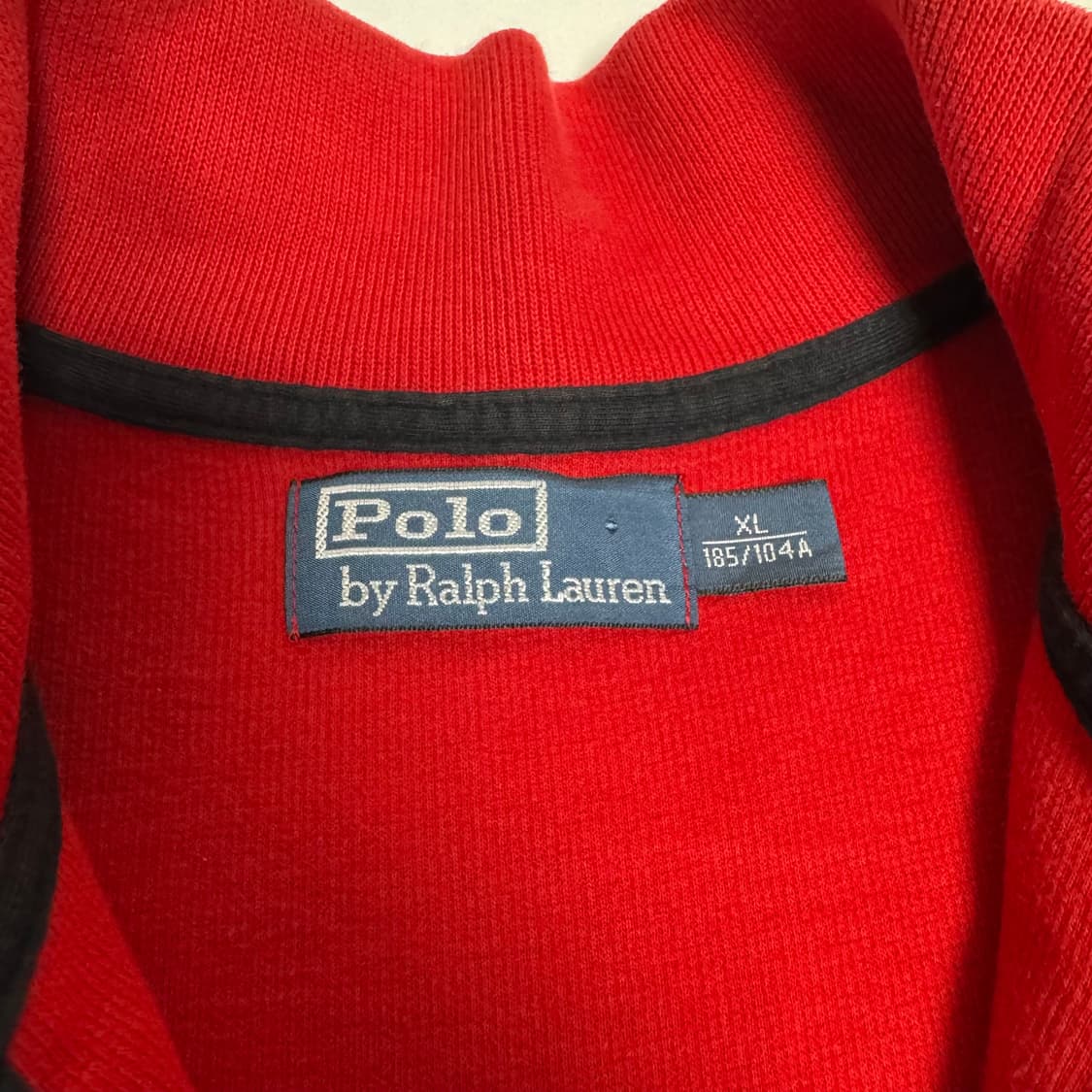 폴로 랄프로렌 레드 하프집업 XL 상품이미지4