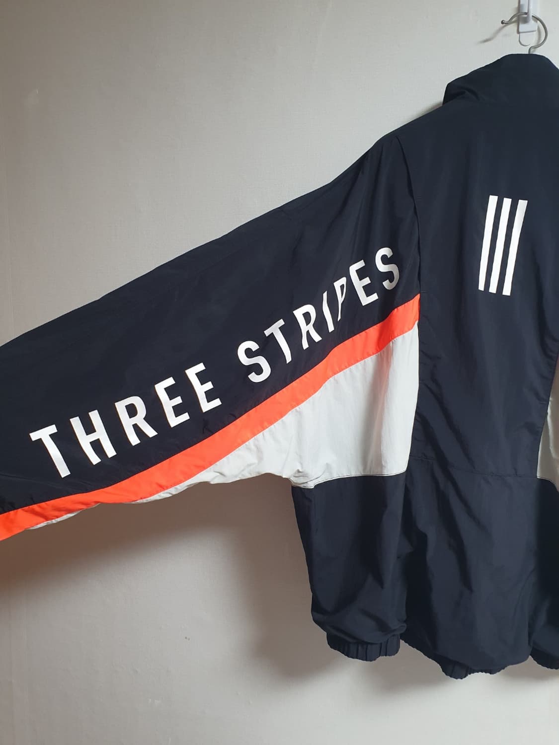 아디다스 바람막이 오버핏 컬러블록 윈드자켓 블랙 XL 상품이미지5