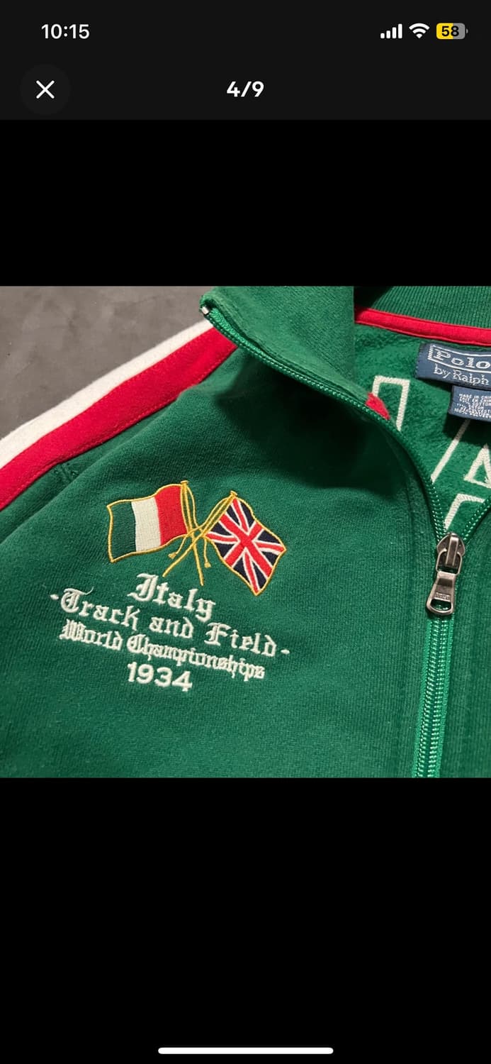 90s 폴로 빅 포니(빅포니) italy 트랙 집업 자켓 상품이미지4