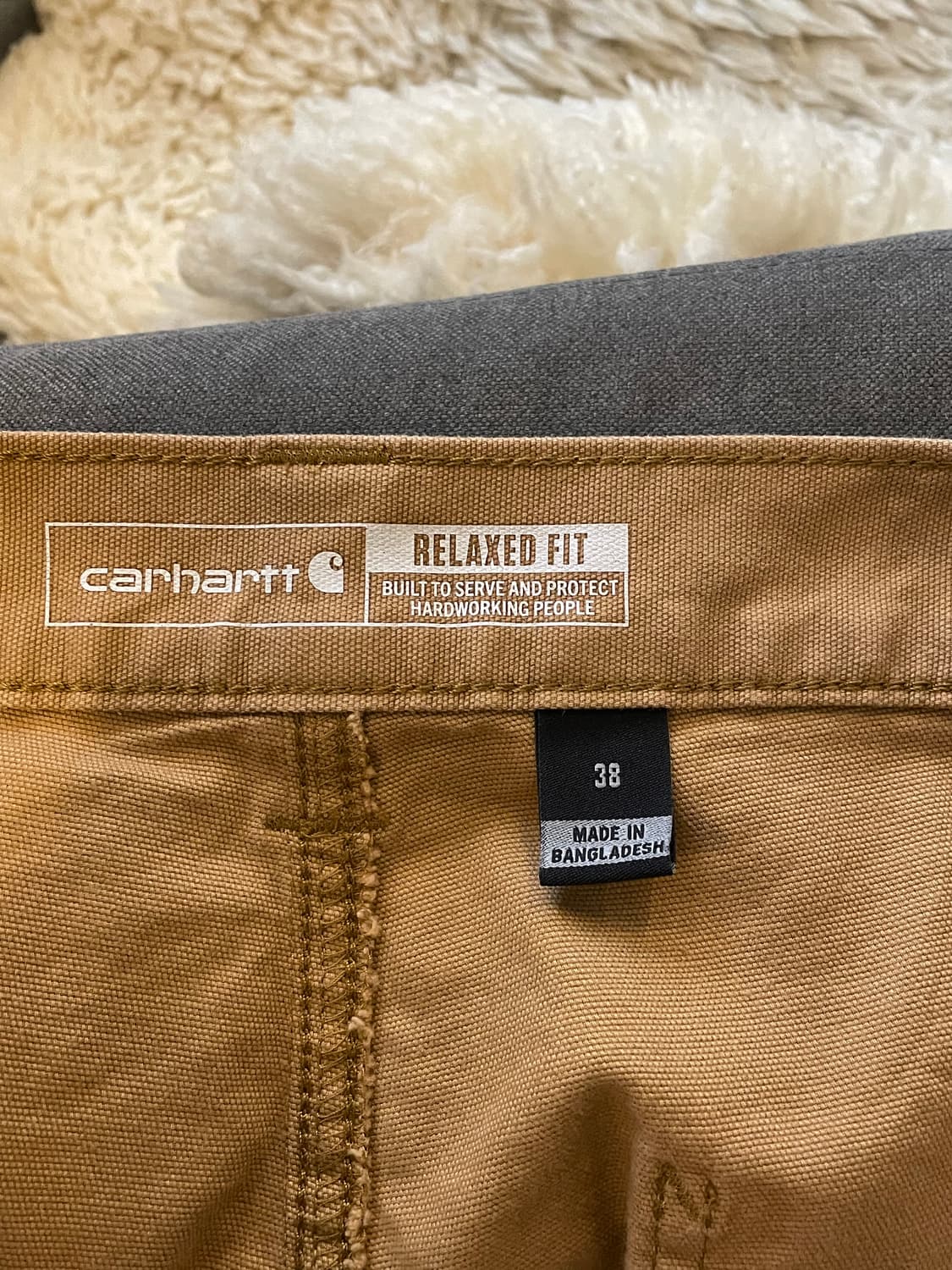 칼하트 베이지 반바지 상품이미지3