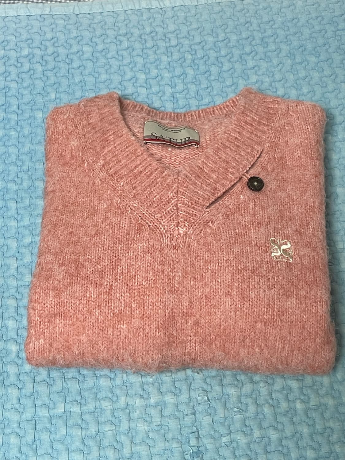 세터 투톤 모헤어 니트 초판 m 상품이미지5