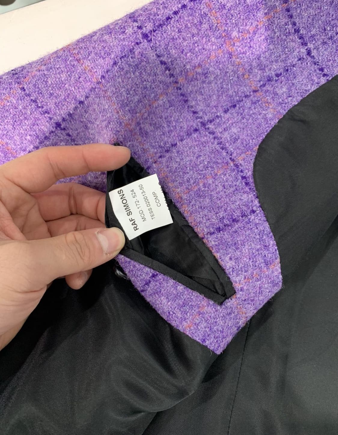 라프시몬스 17FW 이지핏 체크 블레이져 상품이미지7