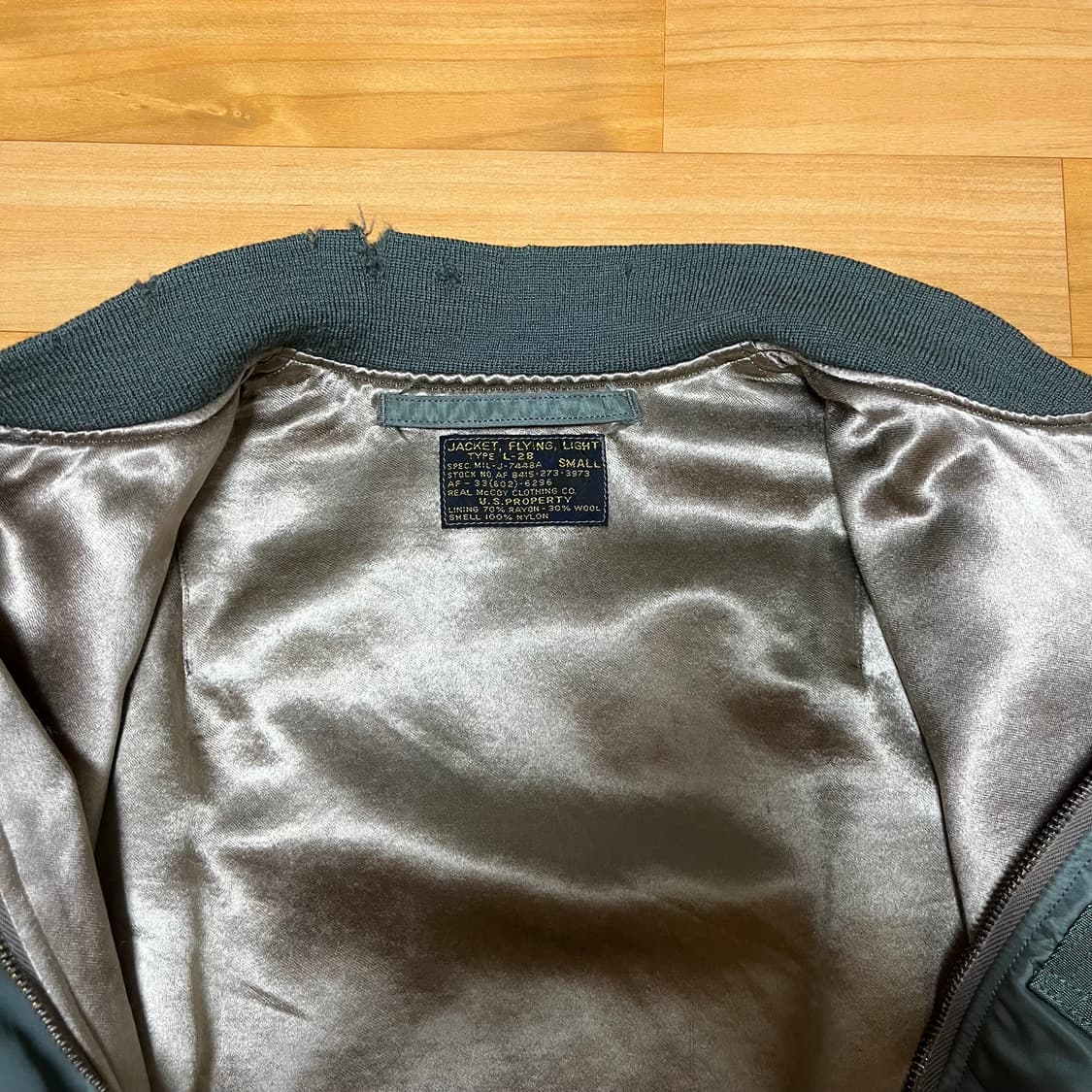 [S] 리얼맥코이 L2-B 에어포스 항공자켓 상품이미지6