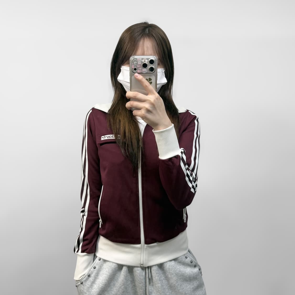 아디다스 베켄바우어 포켓 트랙탑 져지 버건디 상품이미지1