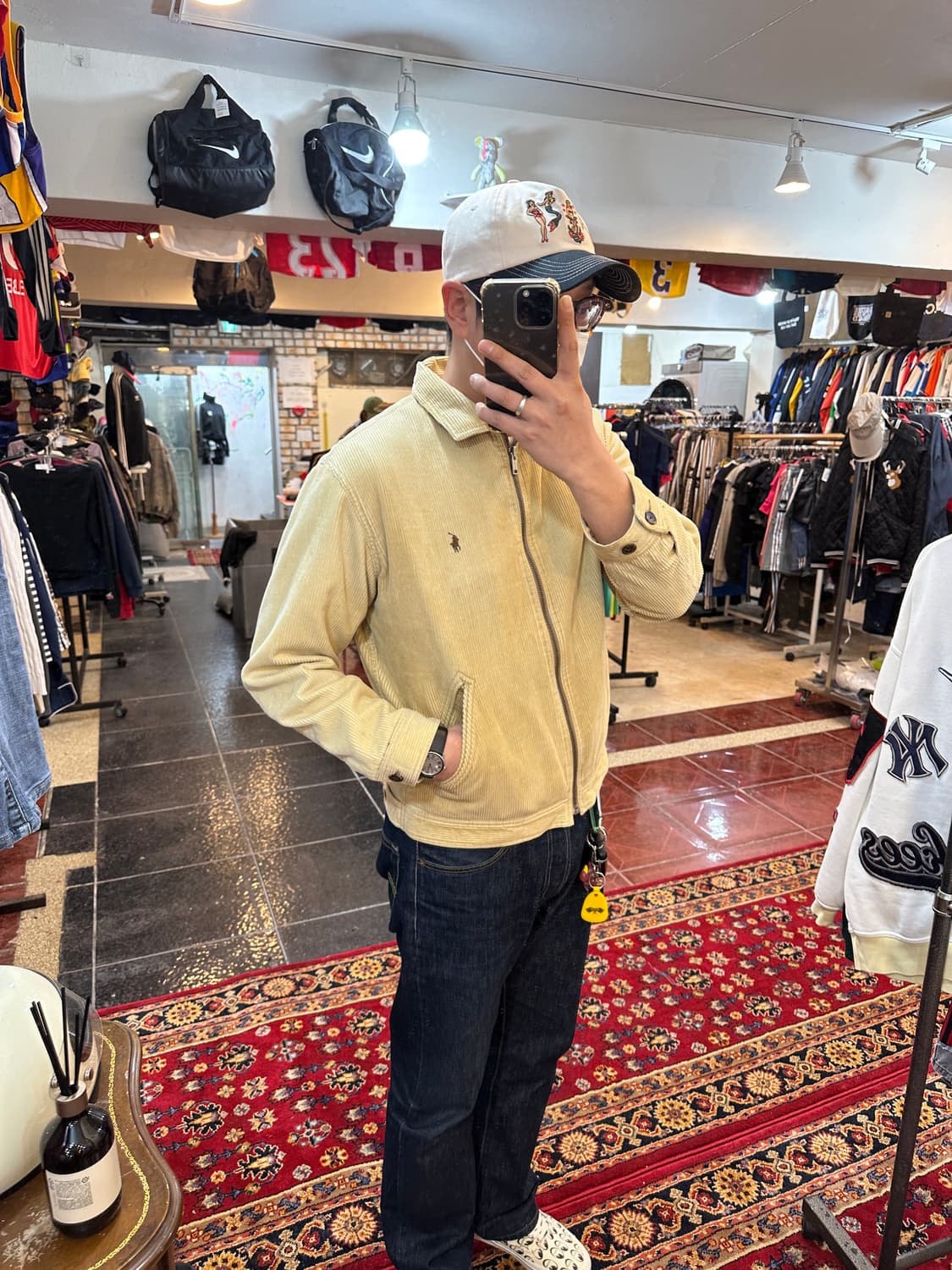 폴로 랄프로렌 코듀로이 블루종 베이지 국내 정품 상품이미지2