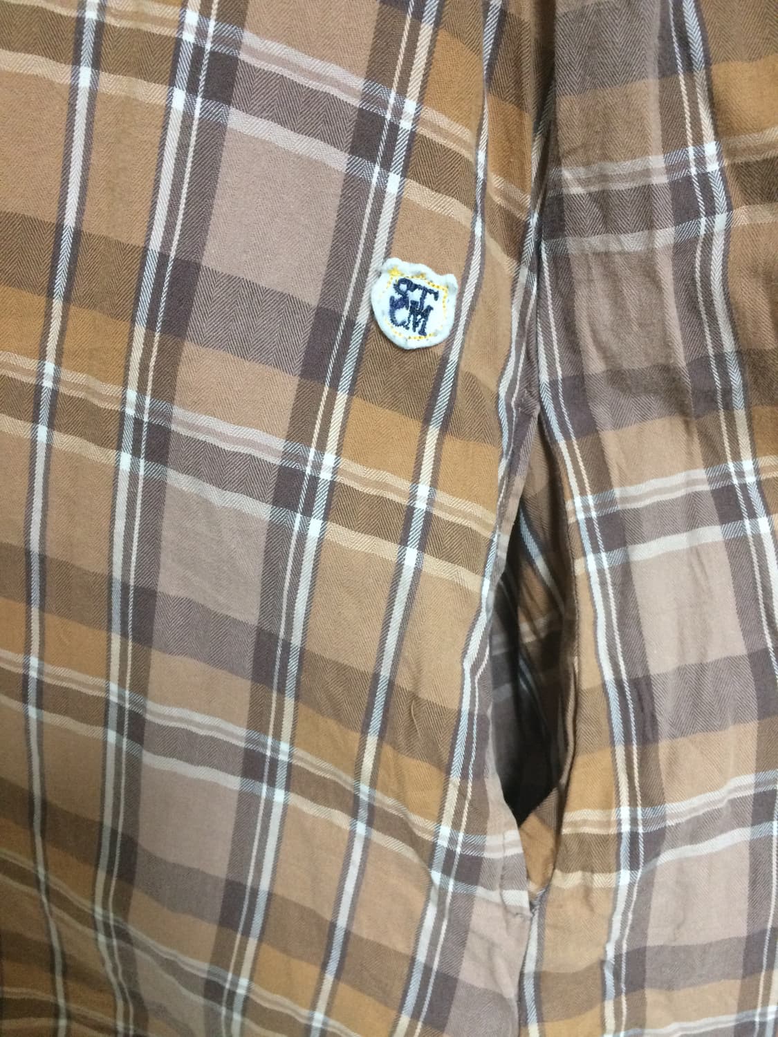 모리 브라운 체크 원피스 상품이미지4