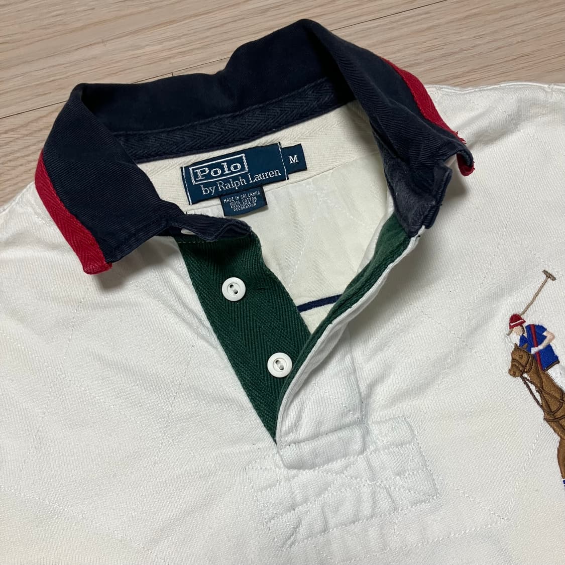폴로 랄프로렌 빅포니 엘보우 패치 럭비 셔츠 상품이미지3