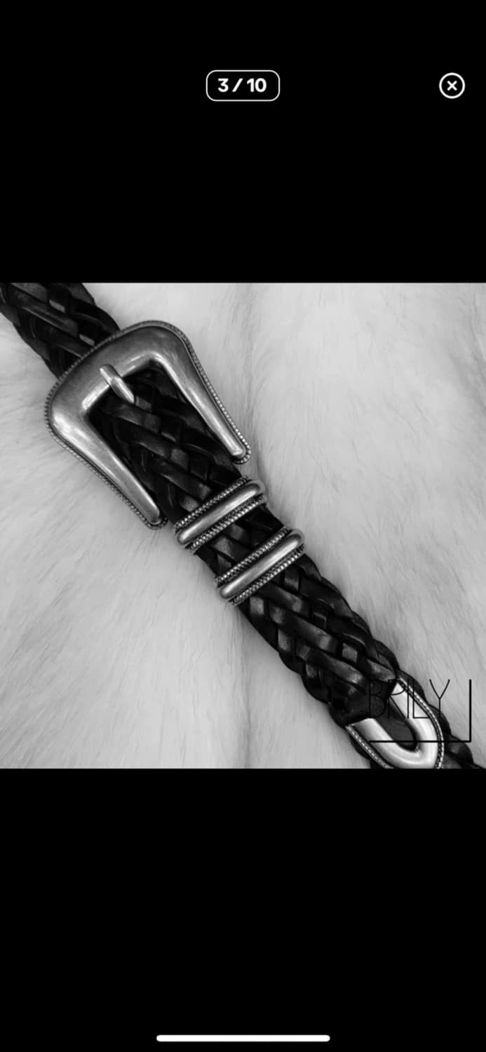 빈티지 이태리 가죽 꽈배기 가죽 벨트 상품이미지2