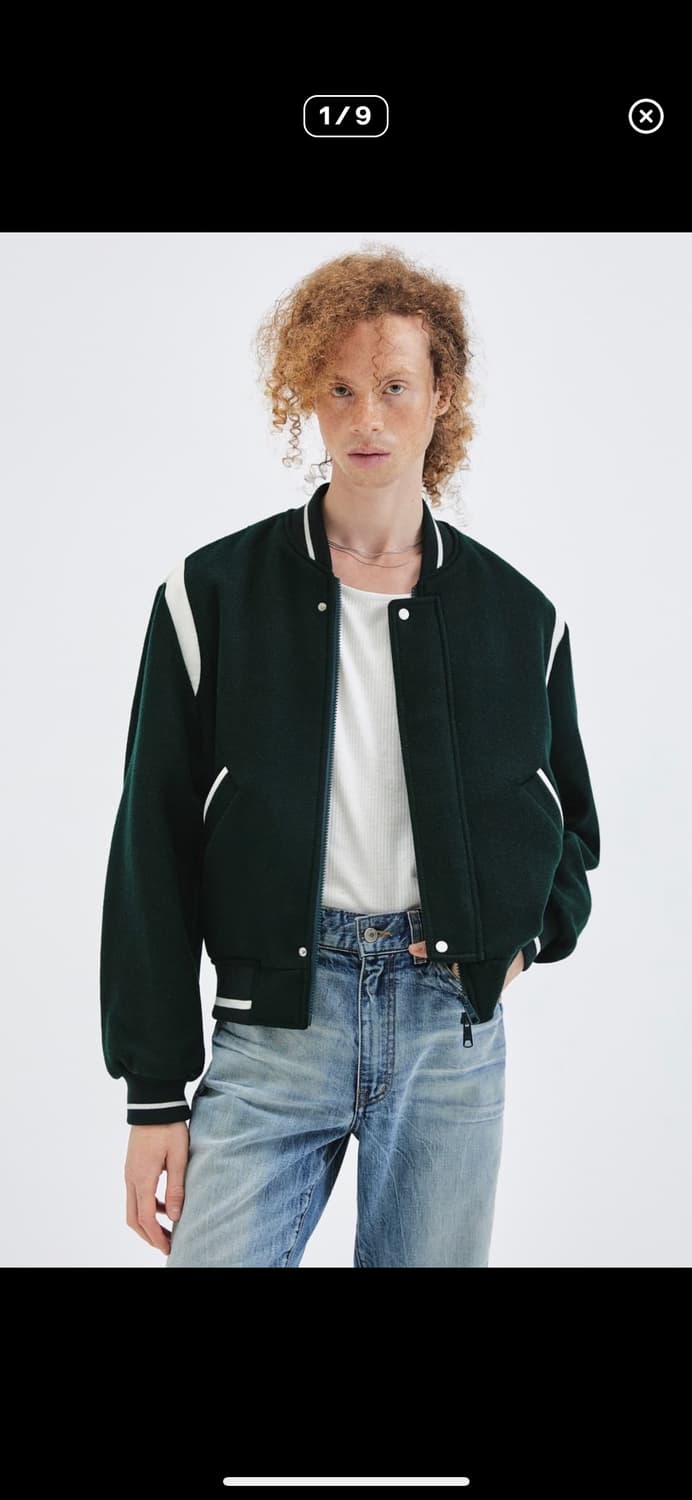 엘무드 프레피 스타디움 자켓 48사이즈 상품이미지1