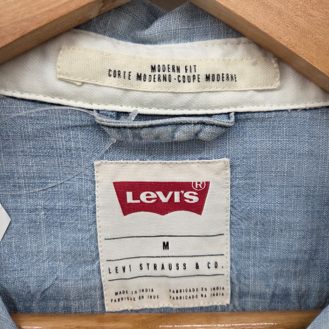 리바이스 데님 셔츠 긴팔 남방 남m 상품이미지4