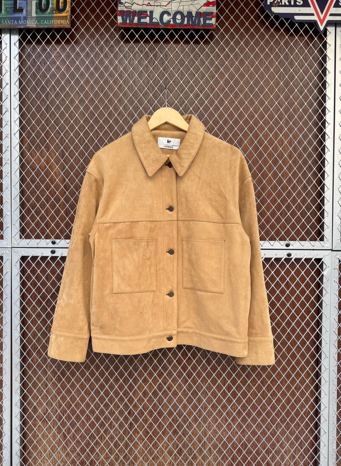 Le 르 스웨이드 트러커 오버핏 싱글 자켓 블레이저 F 상품이미지9